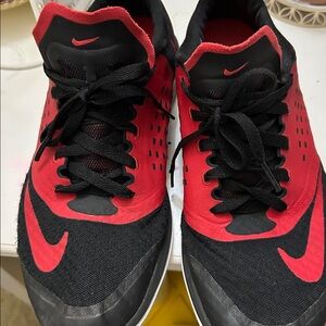Nike Black and Red Sports Shoe